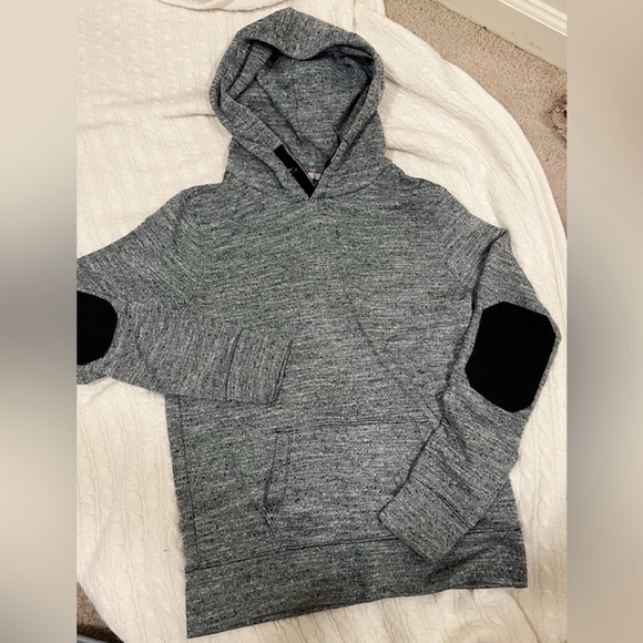 GAP Other - Elbow Patch Hoodie in Marled Gray